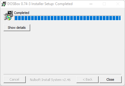DOSBox completed