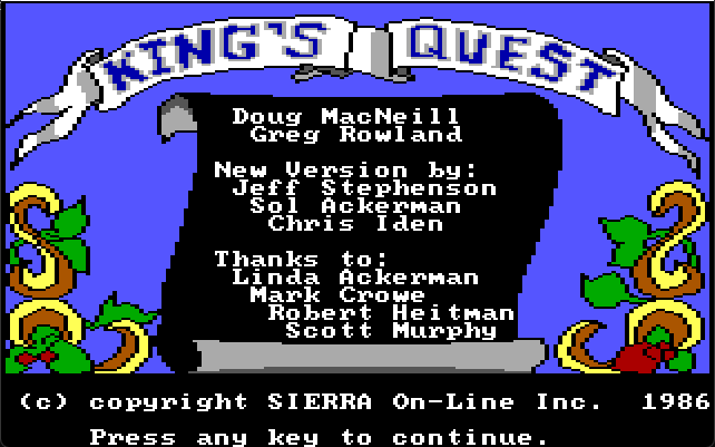 King's Quest title