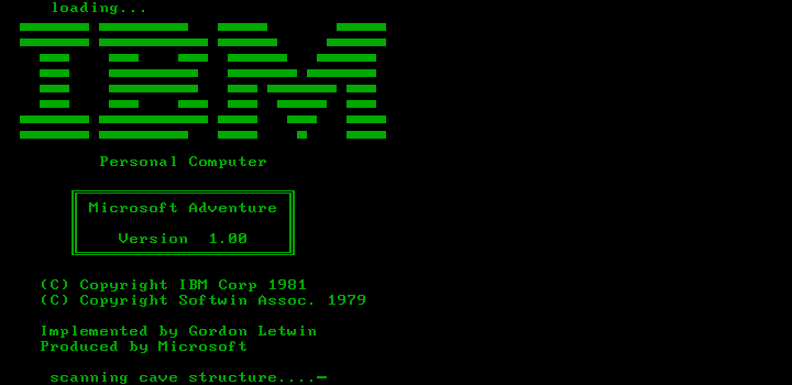 Microsoft Adventure title