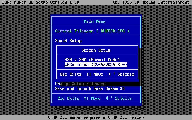 Duke Nukem 3D setup