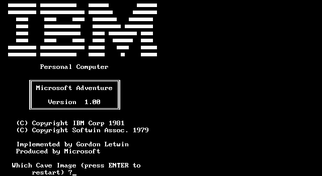 Microsoft Adventure title