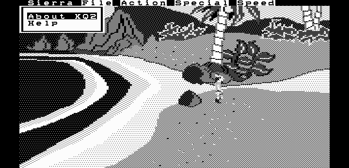 King's Quest II beach