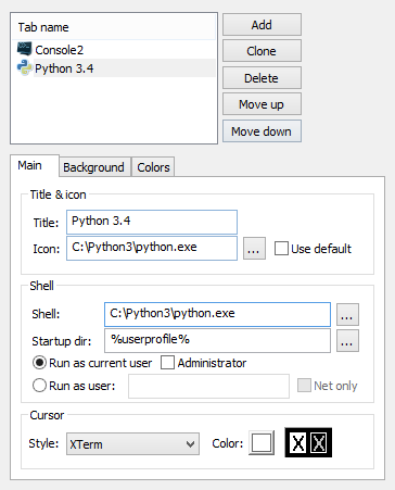 Create a Python shell