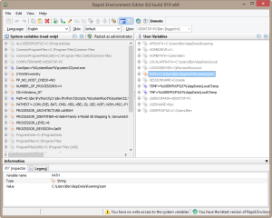 Rapid Environment Editor