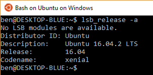 Bash on Ubuntu on Windows