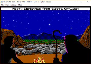 Serria Chrismas Card screen