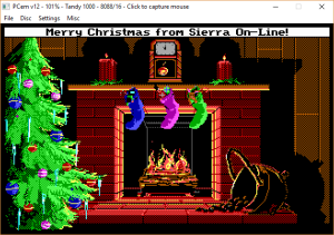 Serria Chrismas Card screen