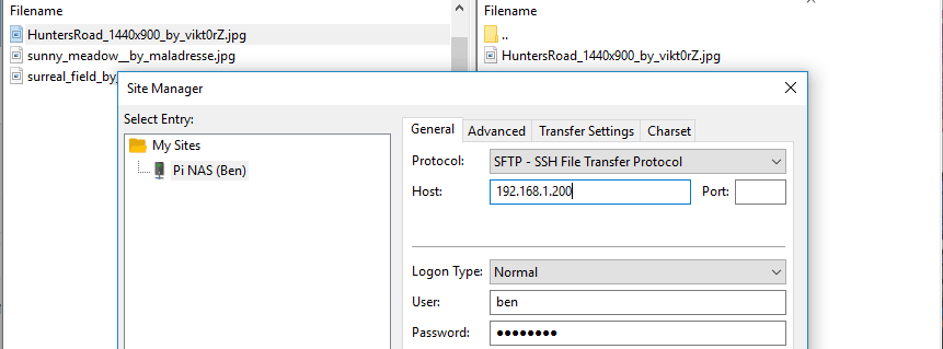 Uploading media using SFTP