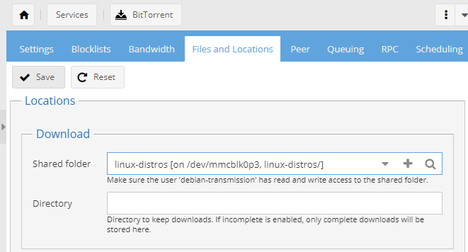 BitTorrent Files and Locations