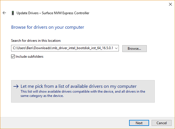 Let me pick from a list